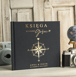 Księgi wpisów gości podróżnicze księga wpisów gości na wesele z motywem podróży - księga pamiątkowa na ślub dla podróżników2