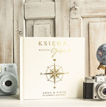 Księgi wpisów gości podróżnicze księga wpisów gości na wesele z motywem podróży - księga pamiątkowa na ślub dla podróżników0