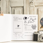 Księgi wpisów gości podróżnicze księga wpisów gości na wesele z motywem podróży - księga pamiątkowa na ślub dla podróżników2