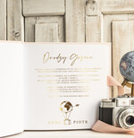 Księgi wpisów gości podróżnicze księga wpisów gości na wesele z motywem podróży - księga pamiątkowa na ślub dla podróżników1