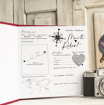 Księgi wpisów gości podróżnicze księga wpisów gości na wesele z motywem podróży - księga pamiątkowa na ślub dla podróżników5