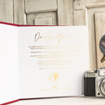 Księgi wpisów gości podróżnicze księga wpisów gości na wesele z motywem podróży - księga pamiątkowa na ślub dla podróżników2