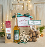 Prezenty oferta dla Firm mini zestawy  upominki świąteczne dla klientów z logo firmy Małe boxy prezentowe zestawy z kawą i herbatą miody 1