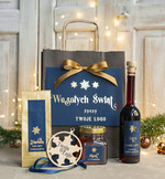 Prezenty oferta dla Firm mini zestawy  upominki świąteczne dla klientów z logo firmy Małe boxy prezentowe zestawy z kawą i herbatą miody 0