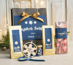 Prezenty oferta dla Firm mini zestawy  upominki świąteczne dla klientów z logo firmy Małe boxy prezentowe zestawy z kawą i herbatą miody 1