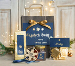 Prezenty oferta dla Firm mini zestawy  upominki świąteczne dla klientów z logo firmy Małe boxy prezentowe zestawy z kawą i herbatą miody 1