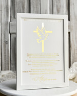 podziękowania dla najbliższych  Podziękowania w Ramie podziękowanie dla rodziców Chrzestnych na Komunię, Komunijne podziękowania dla Matki i Ojca Chrzestnego w białej ramie 1