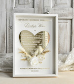 podziękowania dla najbliższych  Podziękowania w Ramie podziękowanie dla Rodziców Chrzestnych Komunia, Komunijne podziękowania dla Matki i Ojca Chrzestnego Rama i kwiaty , Flowerbox Serce 2