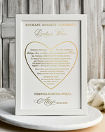 podziękowania dla najbliższych  Podziękowania w Ramie podziękowanie dla rodziców Chrzestnych na Komunię, Komunijne podziękowania dla Matki i Ojca Chrzestnego w białej ramie 3