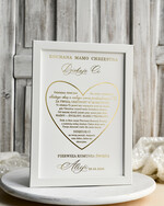 podziękowania dla najbliższych  Podziękowania w Ramie podziękowanie dla rodziców Chrzestnych na Komunię, Komunijne podziękowania dla Matki i Ojca Chrzestnego w białej ramie 8