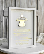 podziękowania dla najbliższych  Podziękowania w Ramie podziękowanie dla rodziców Chrzestnych na Komunię, Komunijne podziękowania dla Matki i Ojca Chrzestnego w białej ramie 1