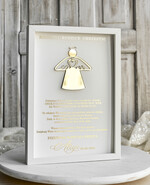 podziękowania dla najbliższych  Podziękowania w Ramie podziękowanie dla rodziców Chrzestnych na Komunię, Komunijne podziękowania dla Matki i Ojca Chrzestnego w białej ramie 4