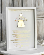 podziękowania dla najbliższych  Podziękowania w Ramie podziękowanie dla Matki Chrzestnej na Komunię, Komunijne podziękowania dla Matki i Ojca Chrzestnego w białej ramie 1