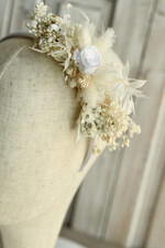 Dodatki dekoracje na komunię  wianki Wianki komunijne na opasce – lekkie, wygodne i ręcznie wykonane. Delikatne kwiaty idealnie dopełnią stylizację na Pierwszą Komunię Świętą Opaska na komunię 0