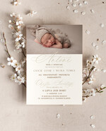 ZAPROSZENIA NA CHRZCINY dla chłopca piekne zaproszenie na Chrzest Niebieskie Klasyczne zaproszenie na chrzciny, zaproszenia na chrzciny ze zdjęciem 1