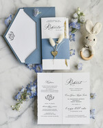 ZAPROSZENIA NA CHRZCINY dla chłopca zaproszenie na Chrzest Niebieskie Klasyczne zaproszenie na chrzciny rwane zaproszenia na chrest złocone1