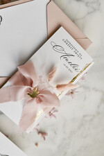 ZAPROSZENIA NA CHRZCINY dla dziewczynki  zaproszenie na Chrzest Niebieskie Klasyczne zaproszenie na chrzciny Rwane złocone zaproszenie na roczek2