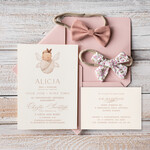 ZAPROSZENIA NA CHRZCINY dla dziewczynki  proste zaproszenie na Chrzest, zaproszenie na chrzciny, Eleganckie zaproszenie na chrzest1