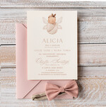 ZAPROSZENIA NA CHRZCINY dla dziewczynki  proste zaproszenie na Chrzest, zaproszenie na chrzciny, Eleganckie zaproszenie na chrzest0