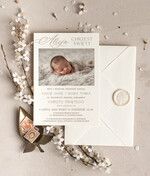 ZAPROSZENIA NA CHRZCINY dla dziewczynki  piekne zaproszenie na Chrzest Niebieskie Klasyczne zaproszenie na chrzciny, zaproszenia na chrzciny ze zdjęciem 1