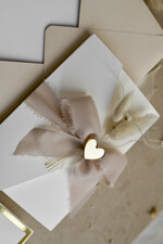 ZAPROSZENIA NA CHRZCINY dla dziewczynki  Boho Złocone Zaproszenie na Chrzest w folderze, Eleganckie Zaproszenia na Chrzciny ze Zdjęciem 3