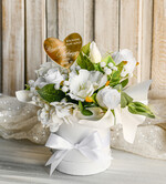 prezent dla nauczuciela/ dzień nauczyciela flower box kwiaty i słodycze Personalizowany flower box dla nauczycielki prezent na zakończenie roku Dzień Nauczyciela0