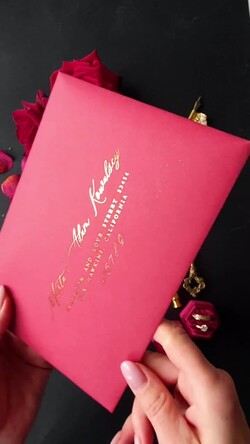 Zaproszenia ślubne Złote Glamour zaproszenia ślubne ręcznie robione w stylu glamour zaproszenia na pleksie 1