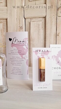 Winietki botaniczne podróżnicze  podróżnicze winietki ślubne wizytówki na stół weselny, winietki dopasowane do zaproszeń paszporty, winietki ślubne z mapą świata, winietki z motywem mapy 1