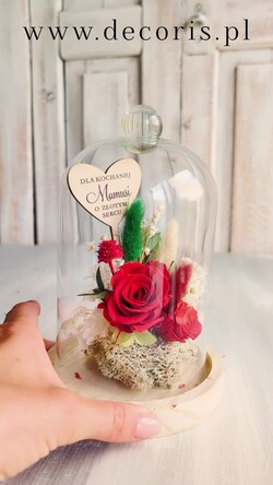 Prezenty dla Mamy kwiaty flowerboxy prezent na dzień Mamy, prezent dla mamy flowerbox z suszonych kwiatów, suszone kwiaty w szkle, pomysł na prezent z okazji dnia mamy1