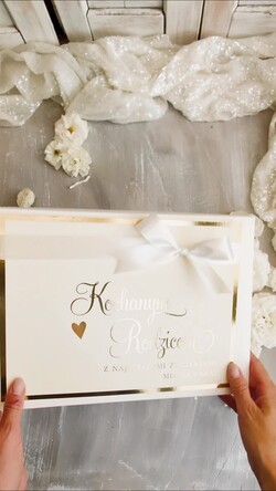 Prezenty, Podziękowania dla Rodziców zestawy prezentowe kubki filiżanki Ślubne Podziękowania dla Rodziców, zestaw prezentowy filiżanki dla Rodziców od Młodej Pary, Box presonalizowana statuetka podziękowania 1