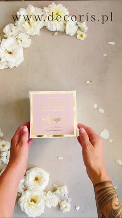 Prezenty dla świadków zestawy słodkości pudełka na prezenty Bombonierka exploding box - podziękowanie- dla świadkowej z bransoletką- czekoladki dla świadkowej - podziękowanie za świadkowanie 1