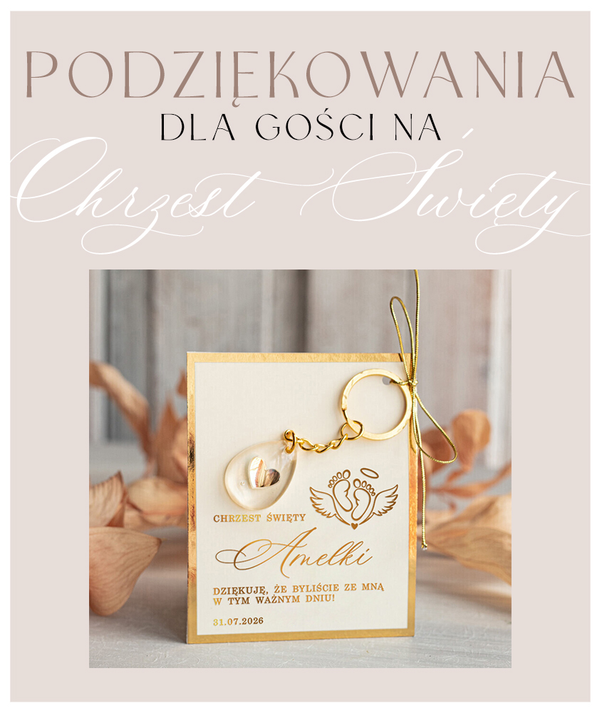 Podziękowania na Chrzest