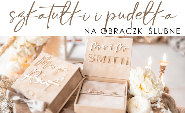 Ręcznie Robione Pudełeczka na Obrączki