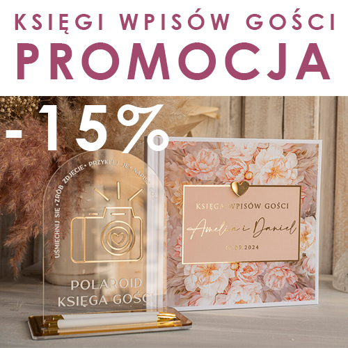 Ślubne Księgi Wpisów Gości Zaprojektuj własną treść - ZMIANA PROMO