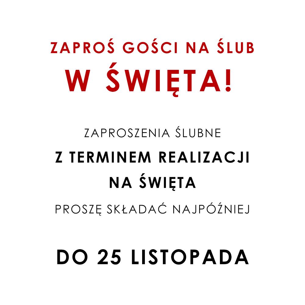 ZAPROŚ GOŚCI NA ŚLUB 1